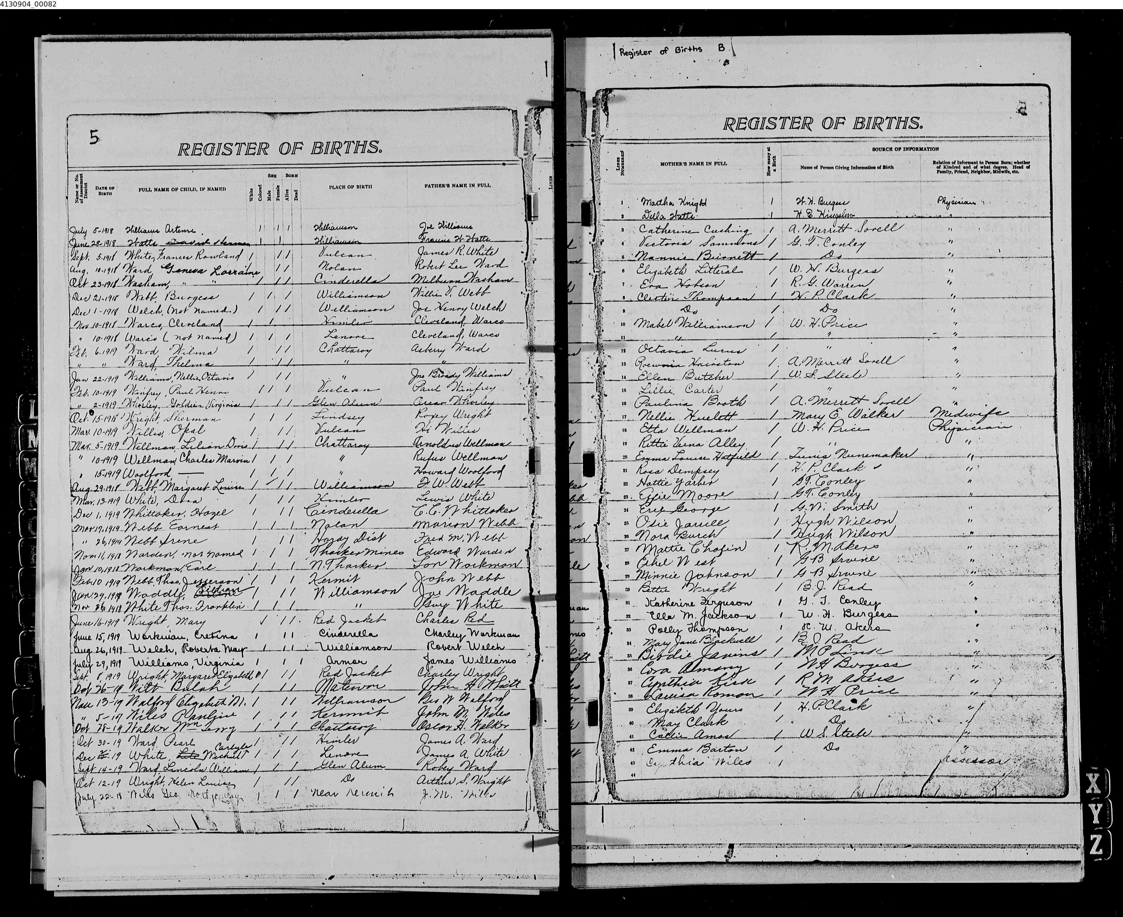 West Virginia Vital Research Records - Record Image