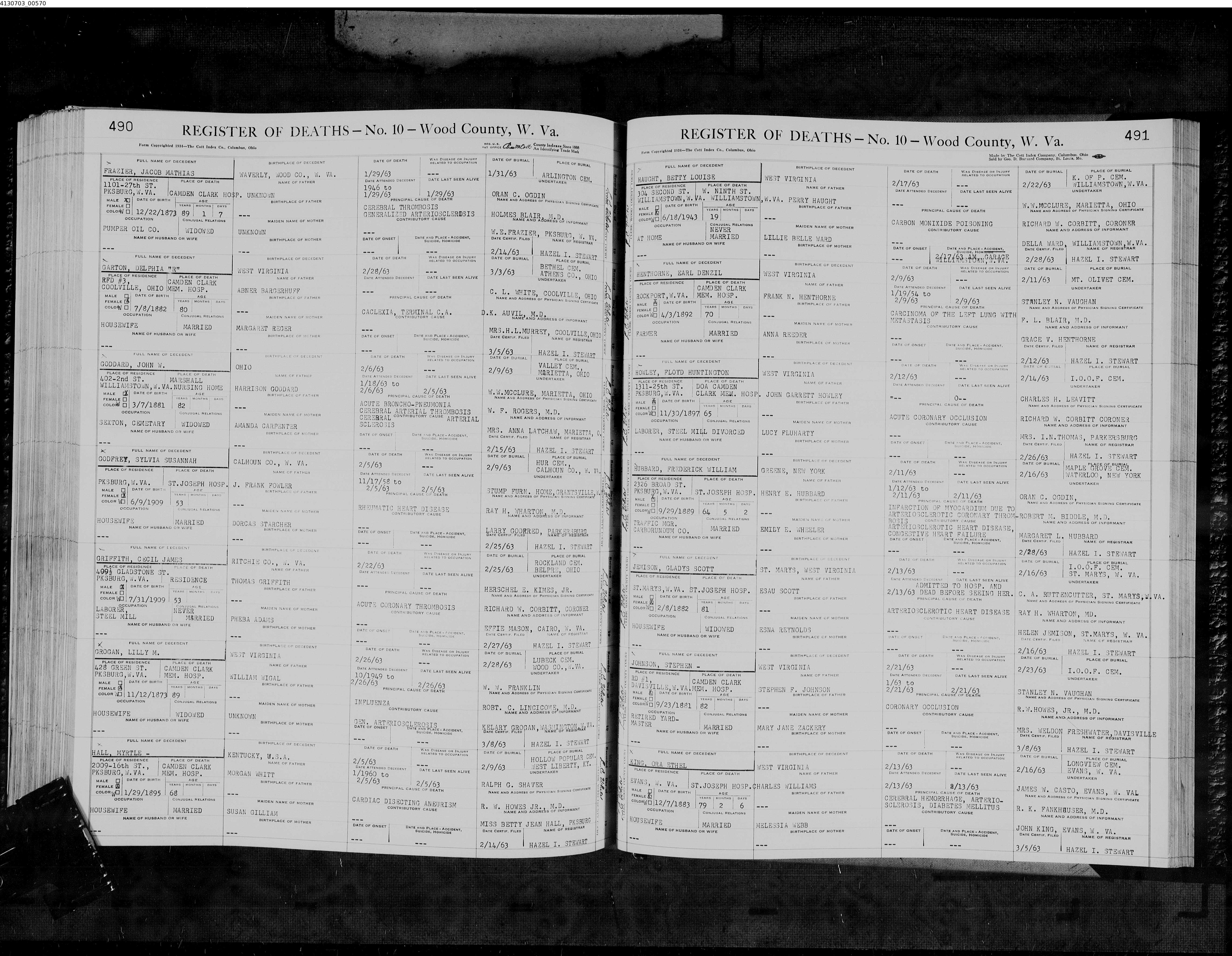 West Virginia Vital Research Records Record Image