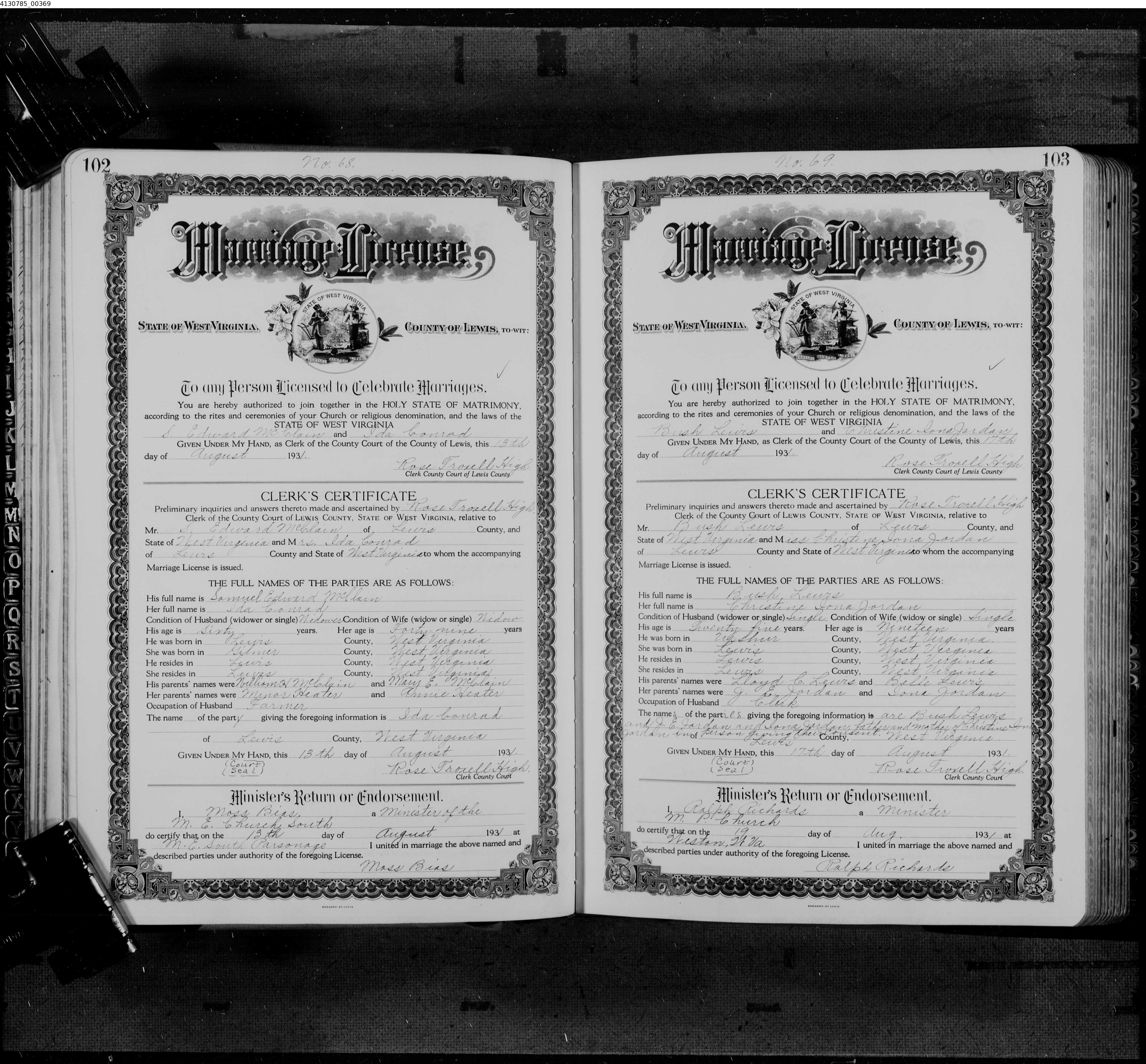 West Virginia Vital Research Records Record Image