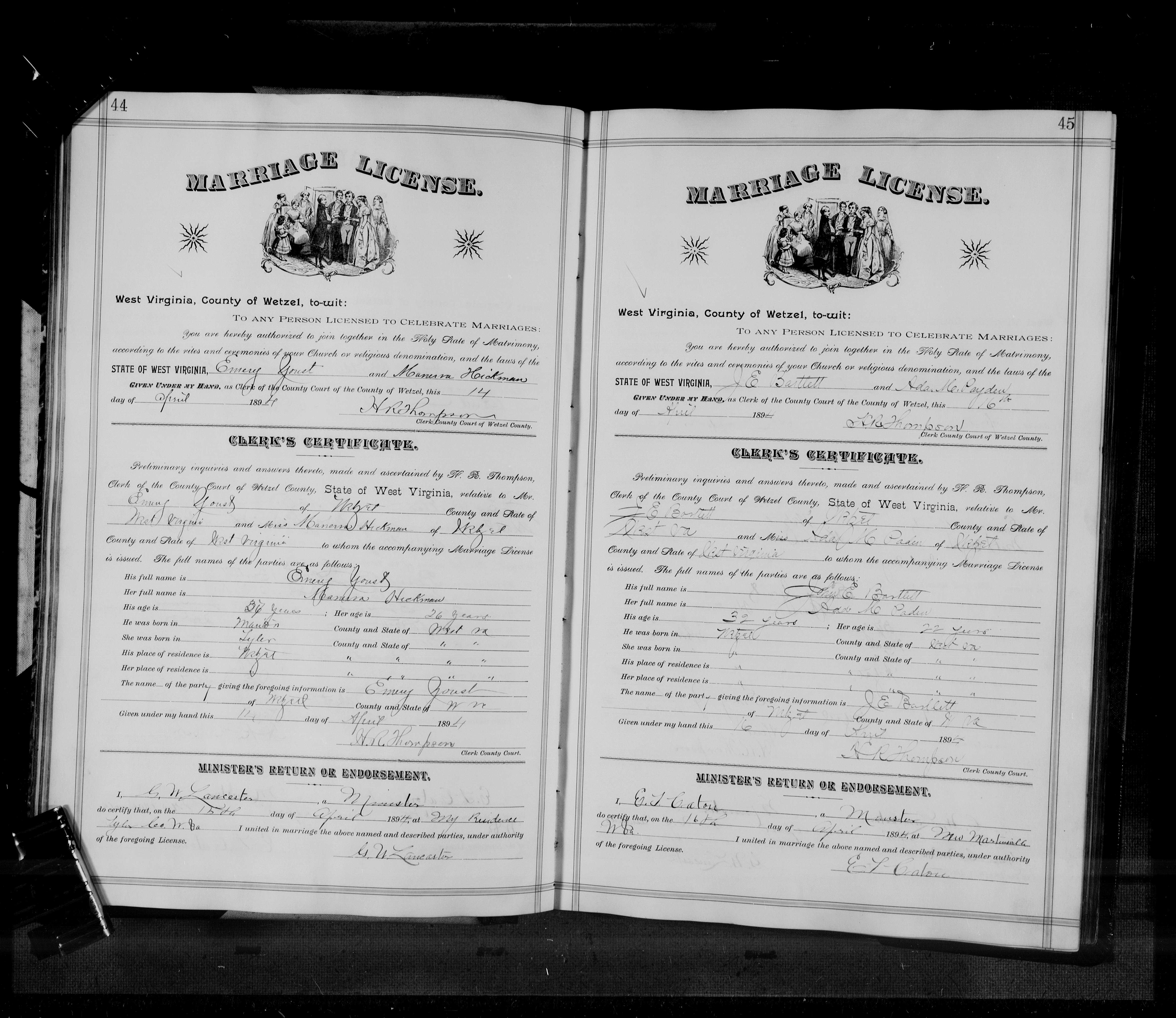 West Virginia Vital Research Records Record Image