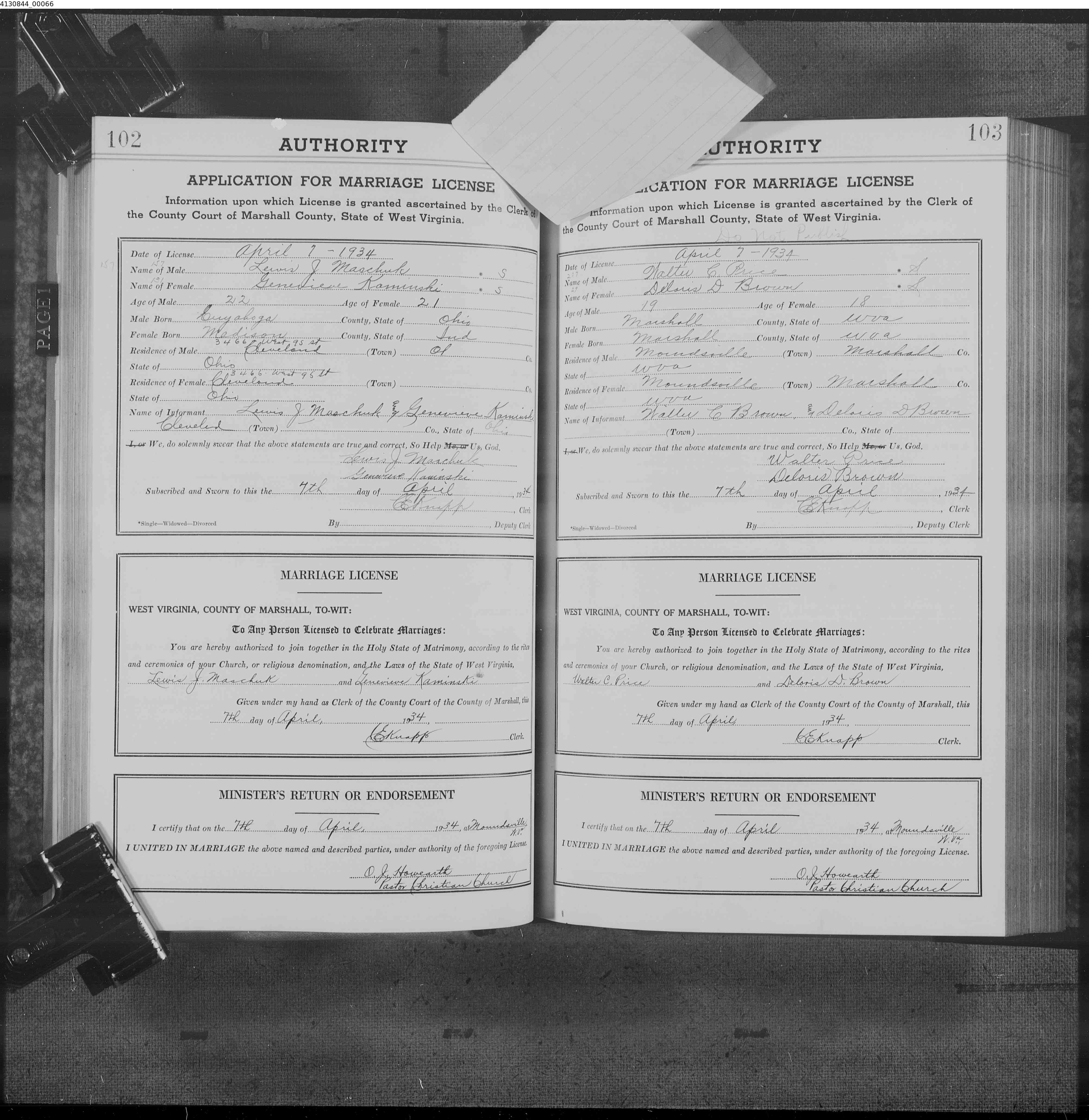 West Virginia Vital Research Records Record Image