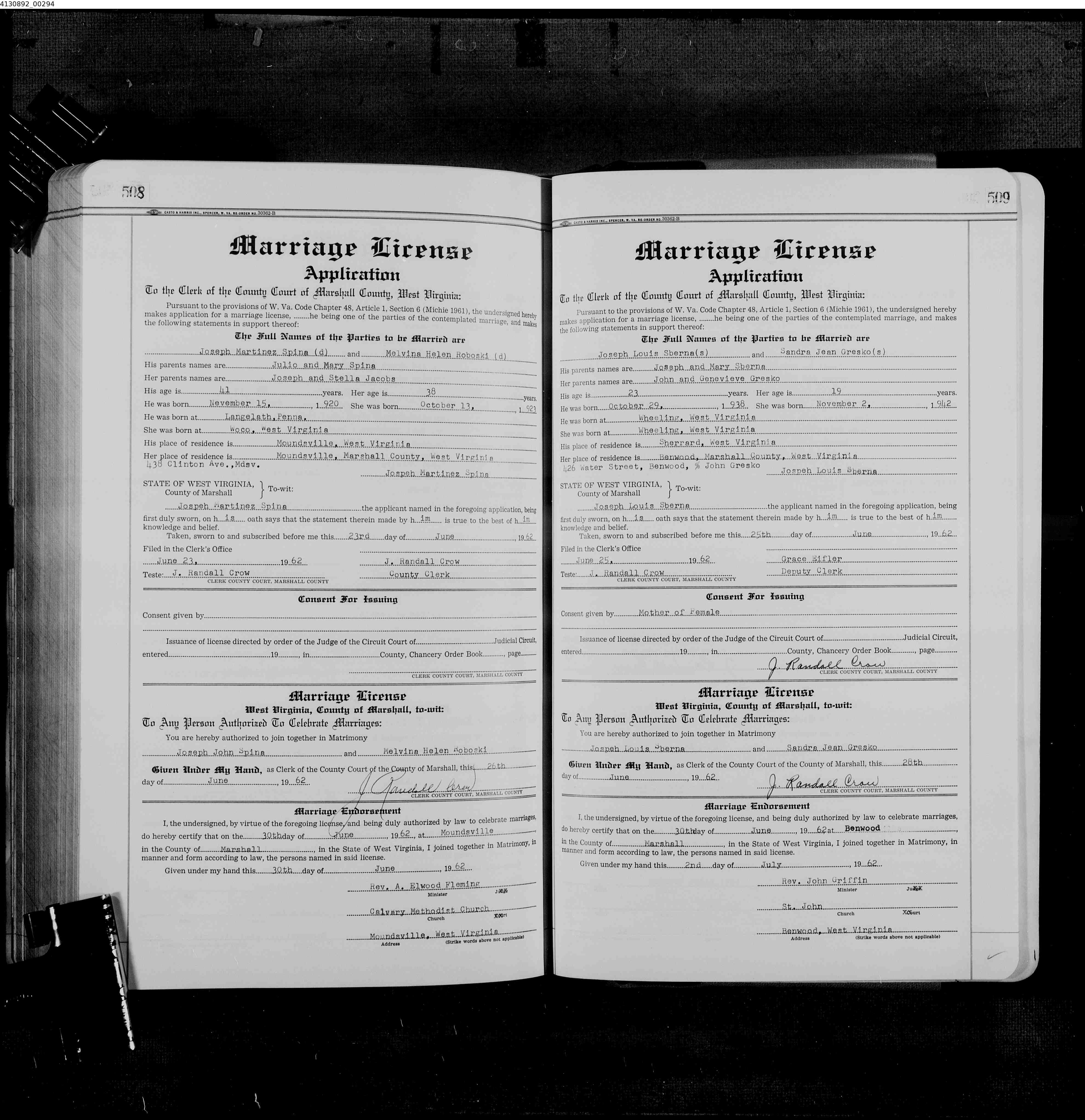 West Virginia Vital Research Records Record Image