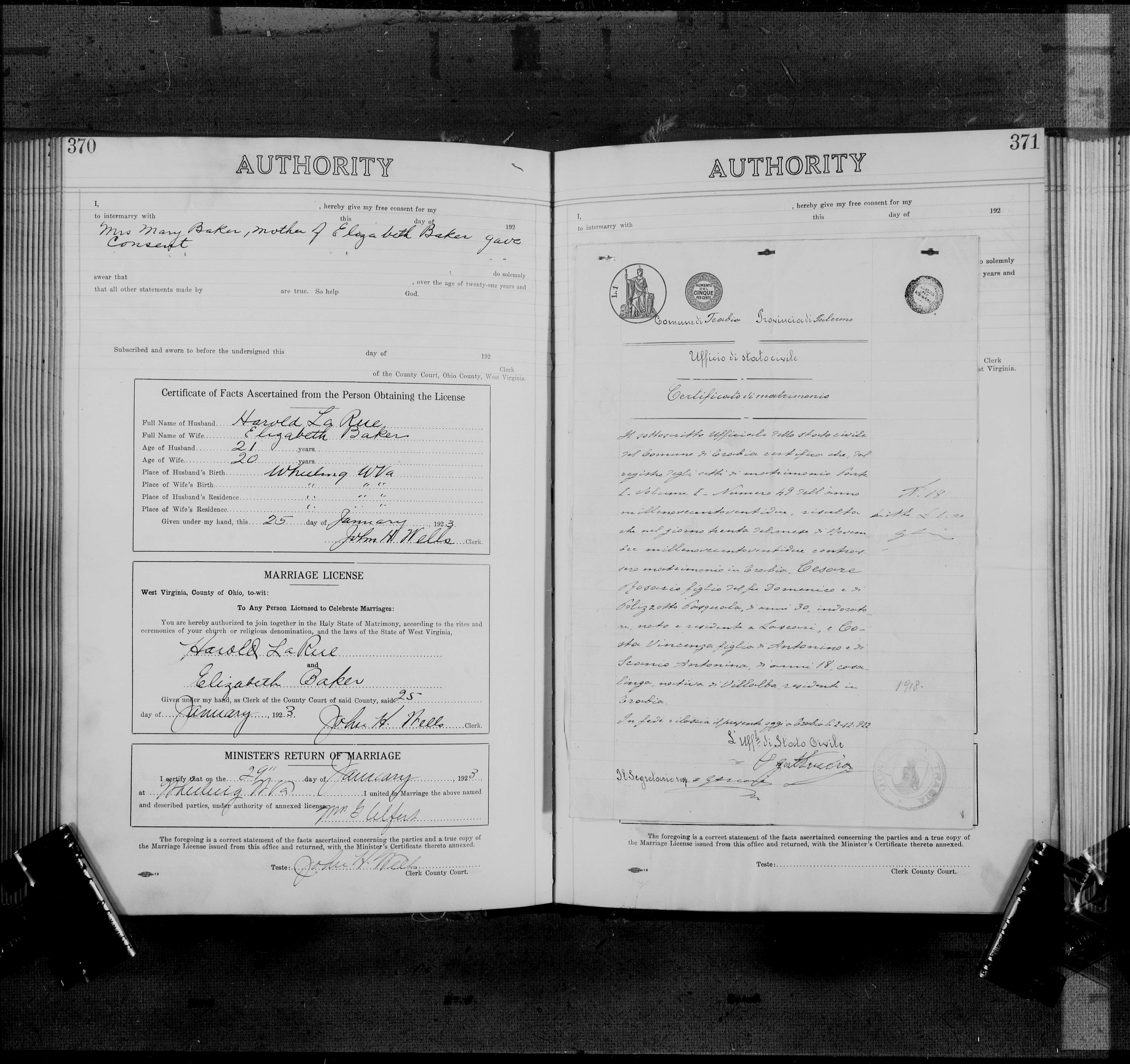 West Virginia Vital Research Records Record Image