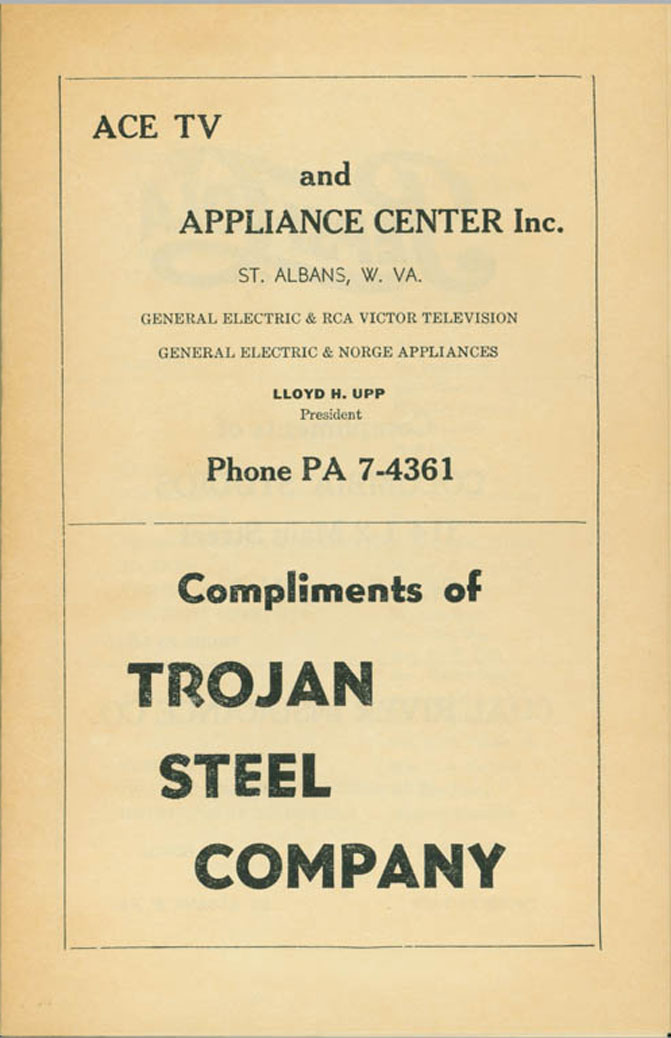 Program, Cinderella, St. Albans High School, 1955. (Ms2009-008)