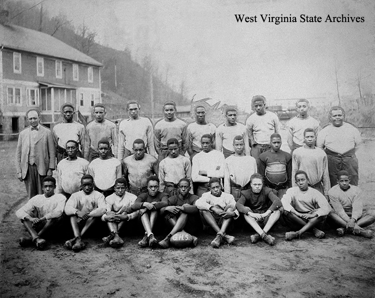 Gary African American High School football team, 1929. Jean Battlo Collection, West Virginia State Archives (152315)