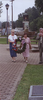 Orla Kelly at wreath-laying ceremony