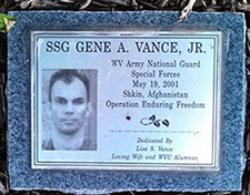 Memorial located in Hazel Ruby McQuain Riverfront Park, Morgantown, WV. <i>Find A Grave</i> photo courtesy Cynthia Mullens