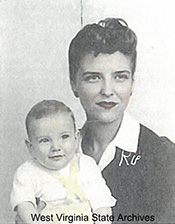 Iris Winkler and son Lance. George L. Winkler and Mary Boster Beard Collection, West Virginia State Archives, Ms2019-086.